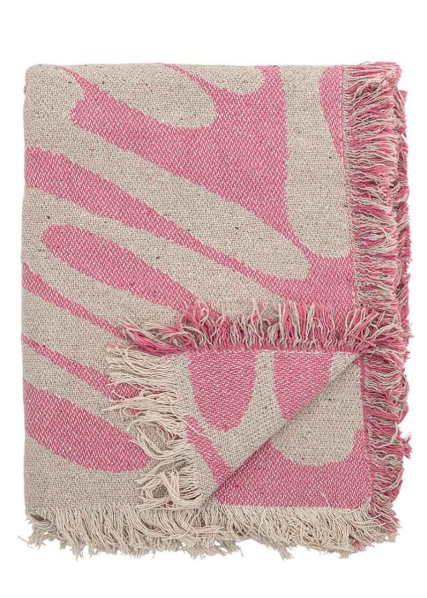ALK THROW - ROSE - RECYCLED COTTON