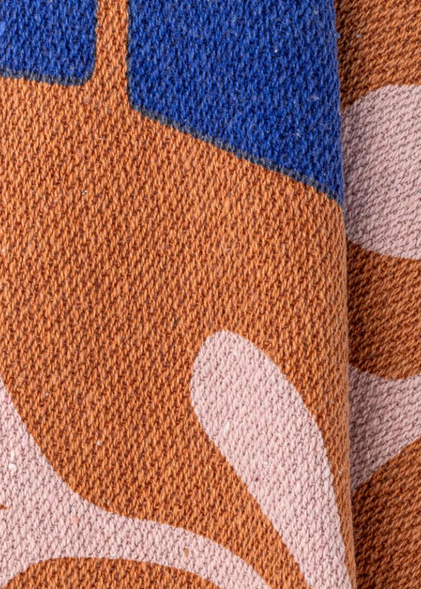 ATLE THROW - BROWN - RECYCLED COTTON