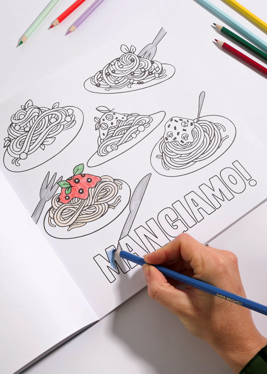 PASTA LOVERS - COLOURING BOOK
