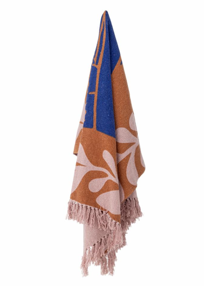 ATLE THROW - BROWN - RECYCLED COTTON