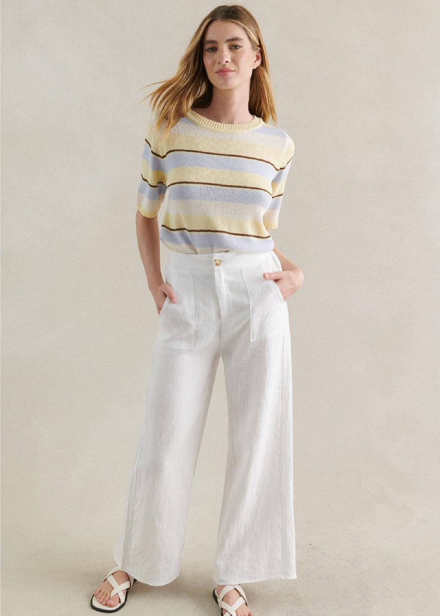 JUDE LINEN PANTS - WHITE
