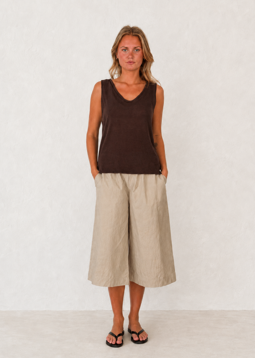 SCOOP SPRING TANK - CHOCOLATE