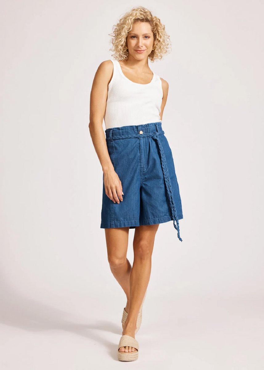 MELENIA DENIM SHORTS