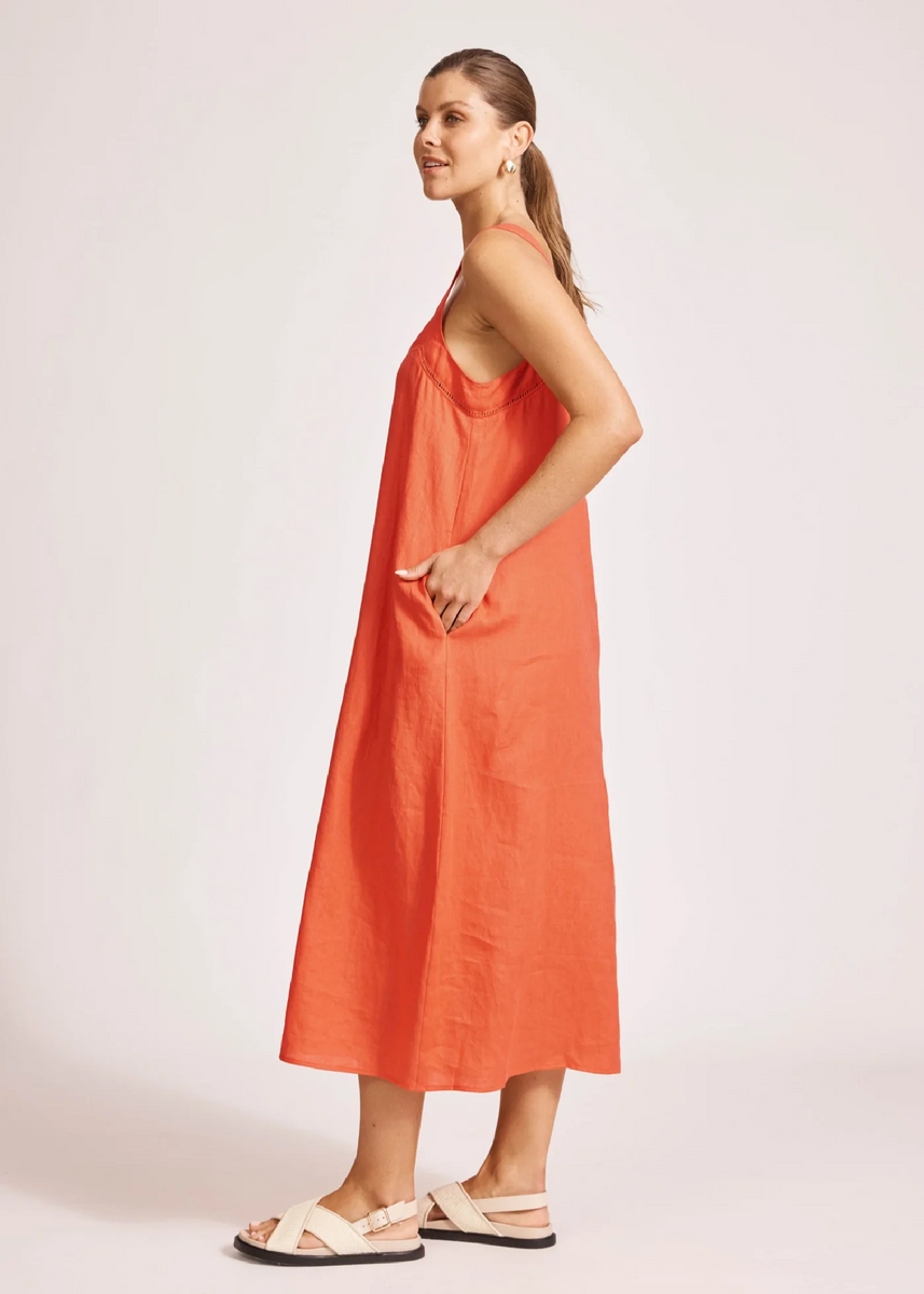 MIRAMAR TANK MAXI DRESS - CORAL