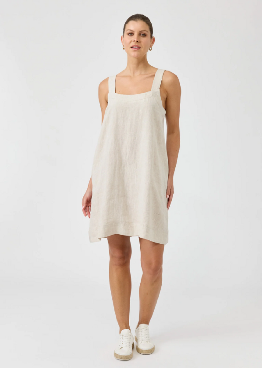 STUDIO SHORT TANK DRESS - DUNE