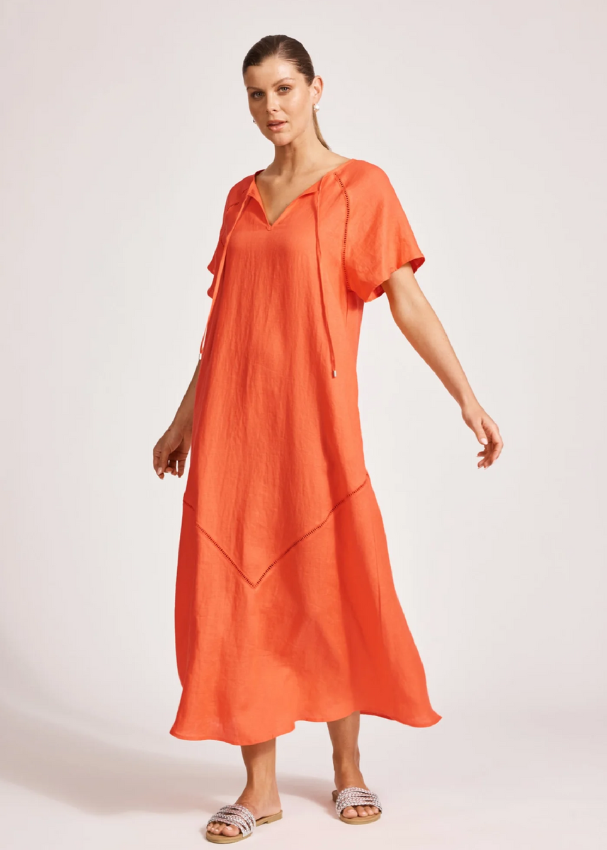 MIRAMAR MAXI DRESS - CORAL