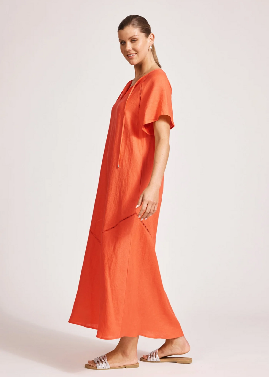 MIRAMAR MAXI DRESS - CORAL