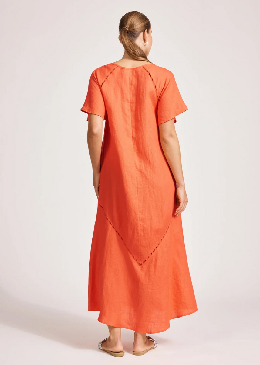 MIRAMAR MAXI DRESS - CORAL