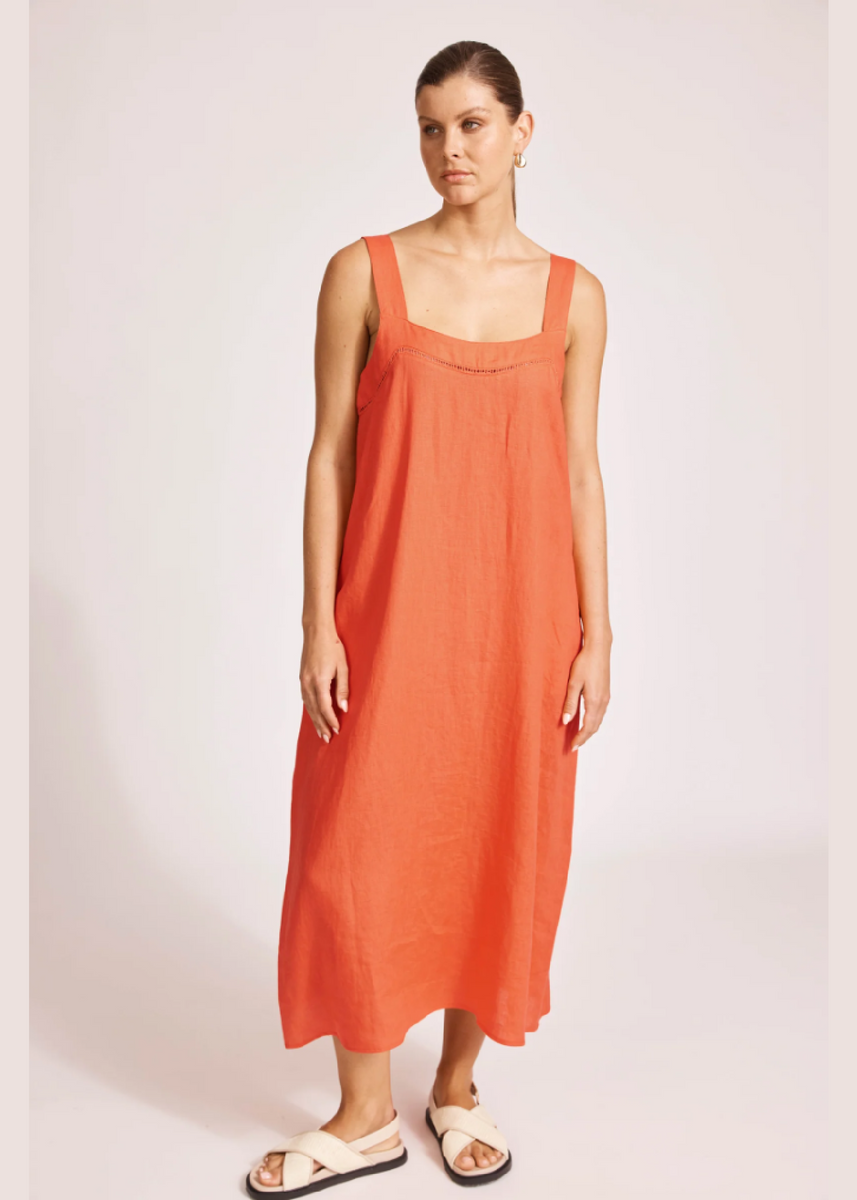 MIRAMAR TANK MAXI DRESS - CORAL