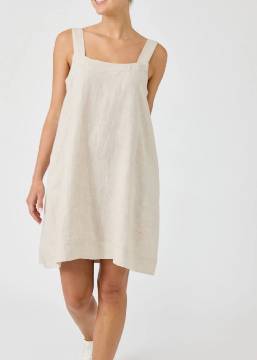 STUDIO SHORT TANK DRESS - DUNE