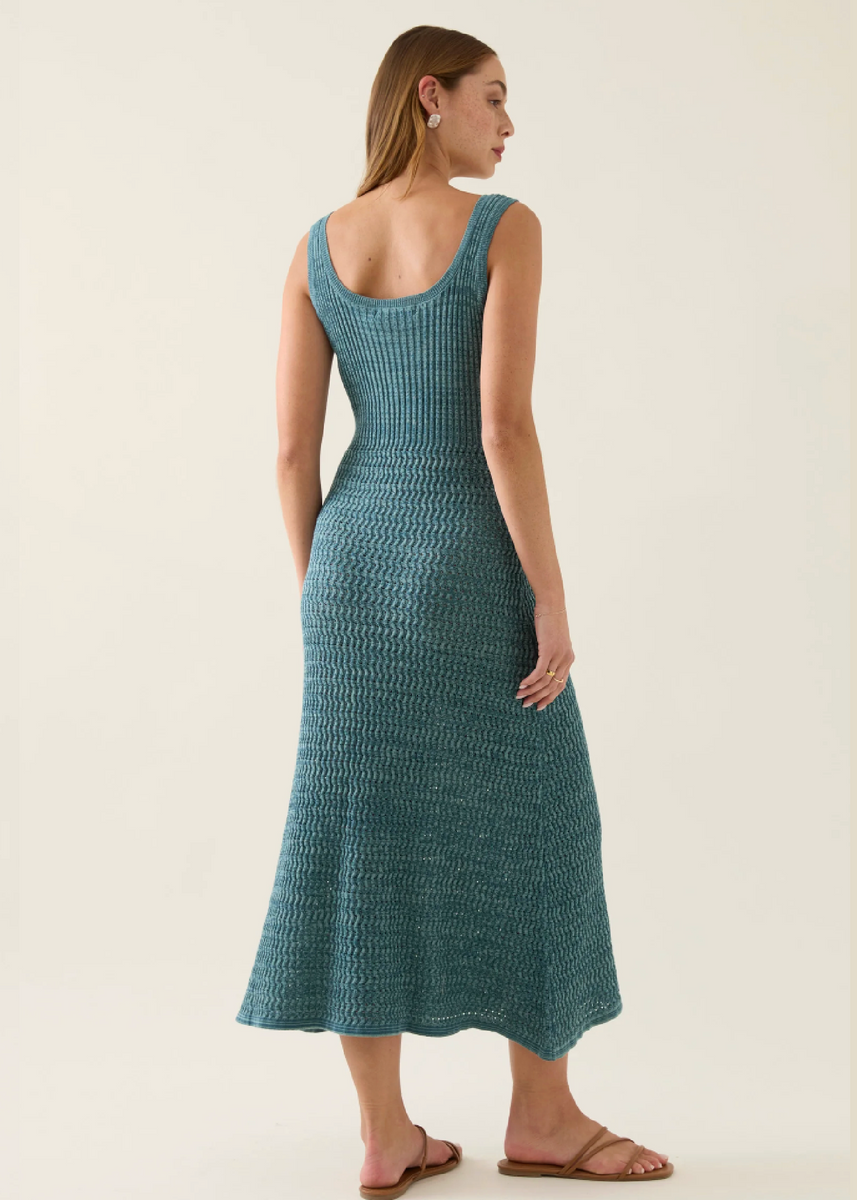 IDA KNIT TANK DRESS - BALTIC