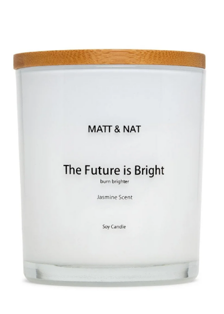 THE FUTURE IS BRIGHT CANDLE - JASMINE SCENT By Matt & Nat