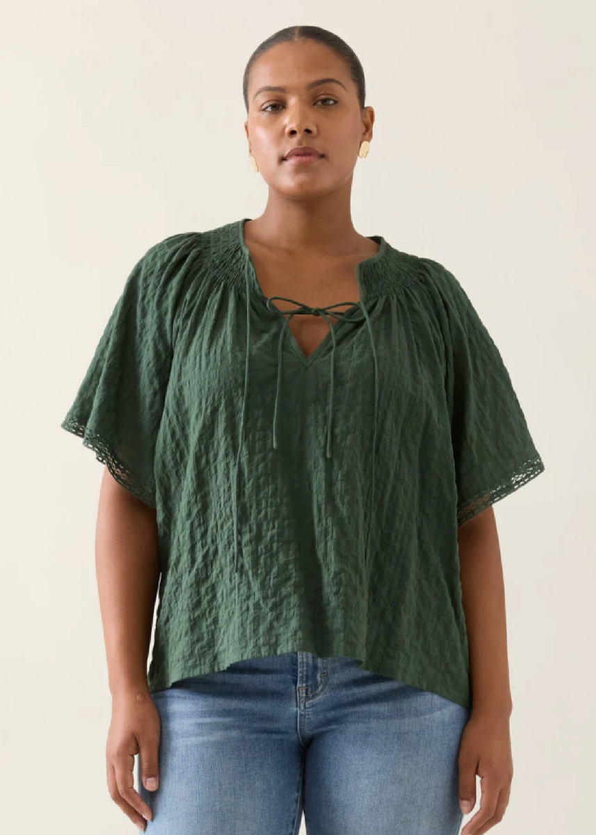 ESTHER SHIRRED TOP