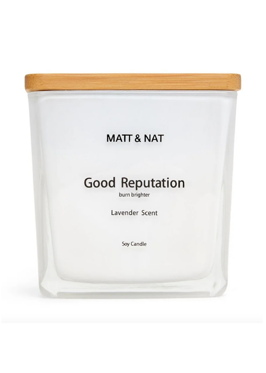 GOOD REPUTATION CANDLE - LAVENDER SCENT By Matt & Nat