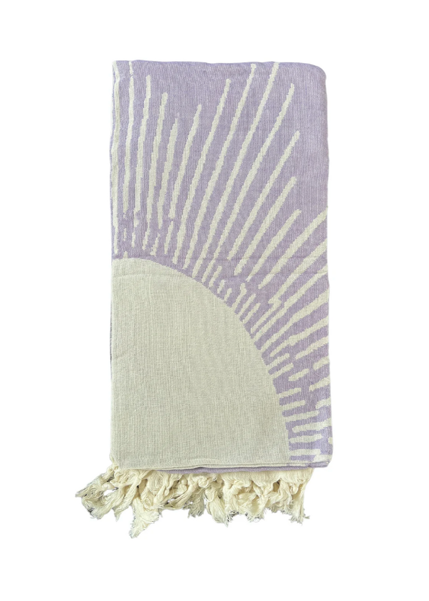 PURPLE SUN TURKISH TOWEL - SALTY SHADOWS