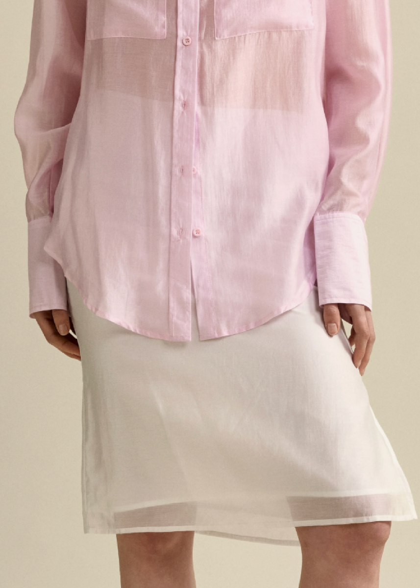 GRACE SHEER MIDI SKIRT