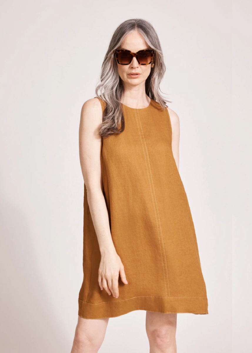 MIRAMAR TANK DRESS - CARAMEL