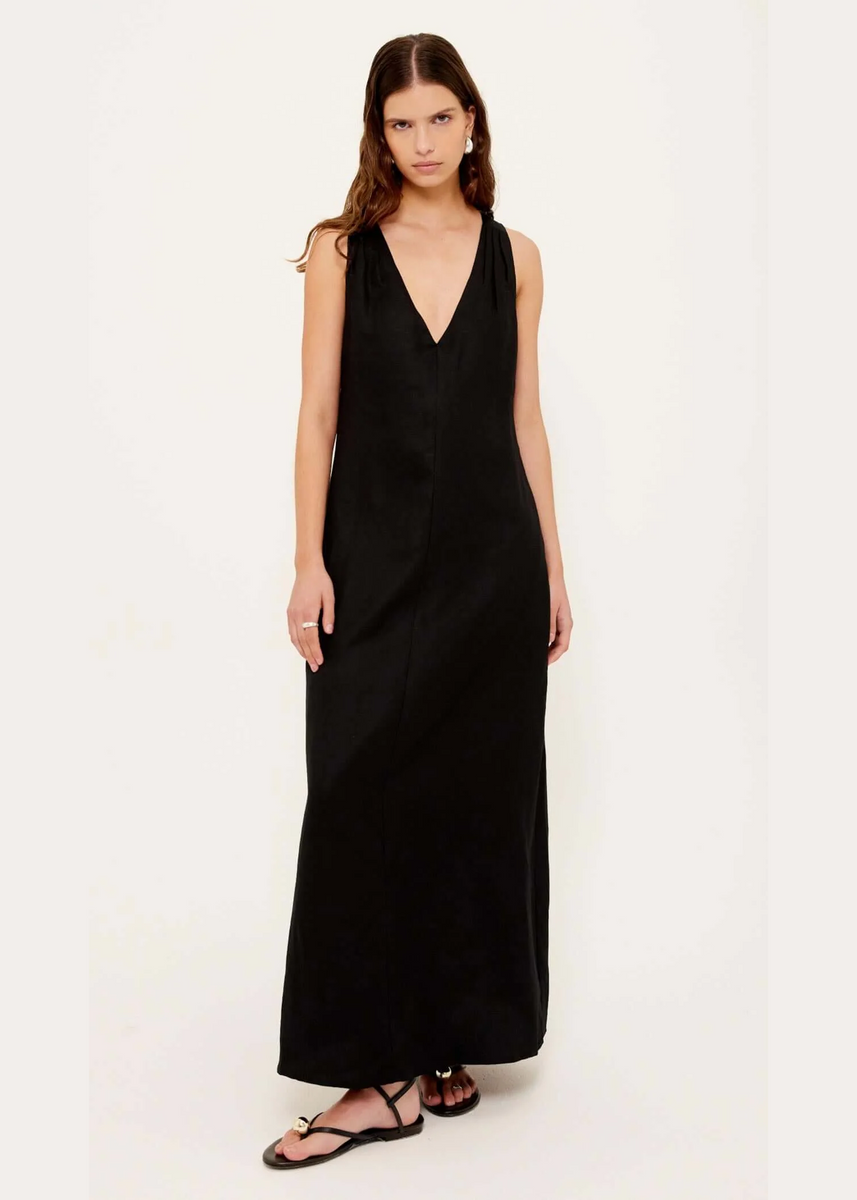 SABINE CROSS BACK MAXI DRESS