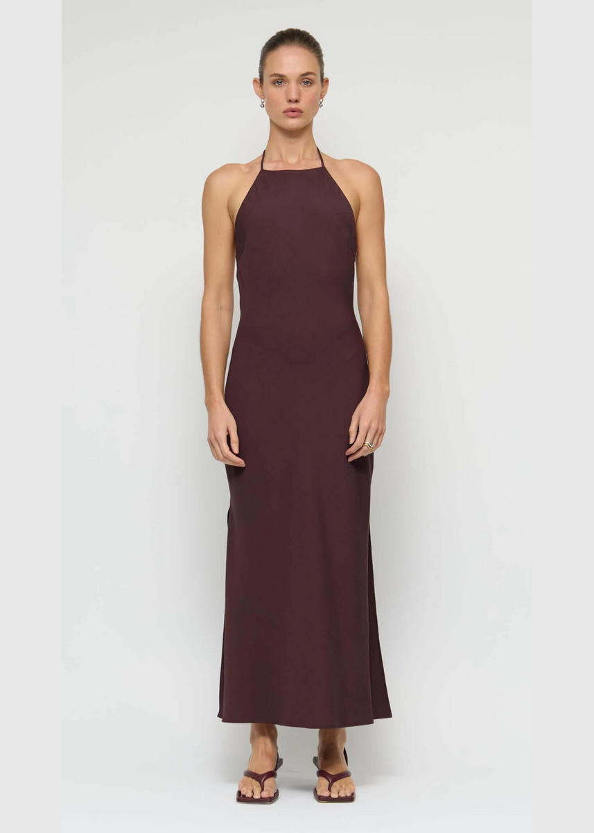 ELIRA HALTER MIDI DRESS