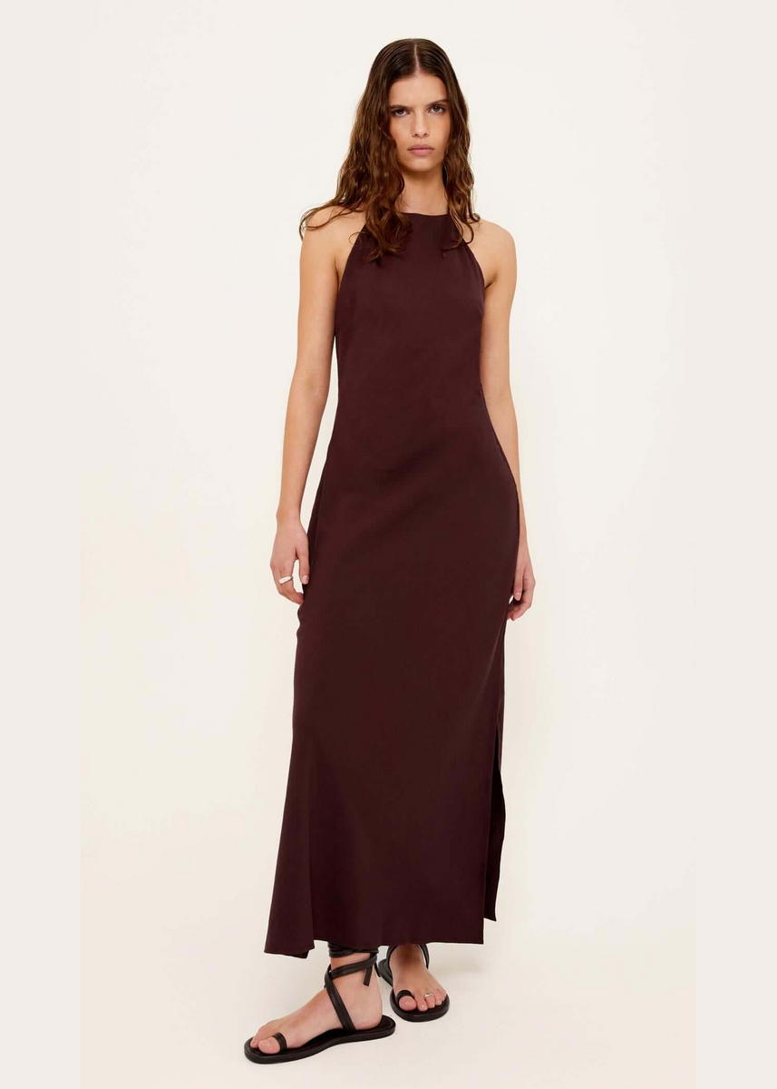 ELIRA HALTER MIDI DRESS