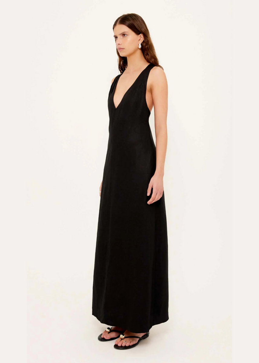 SABINE CROSS BACK MAXI DRESS