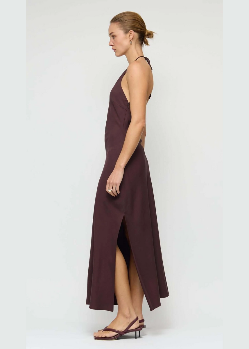 ELIRA HALTER MIDI DRESS