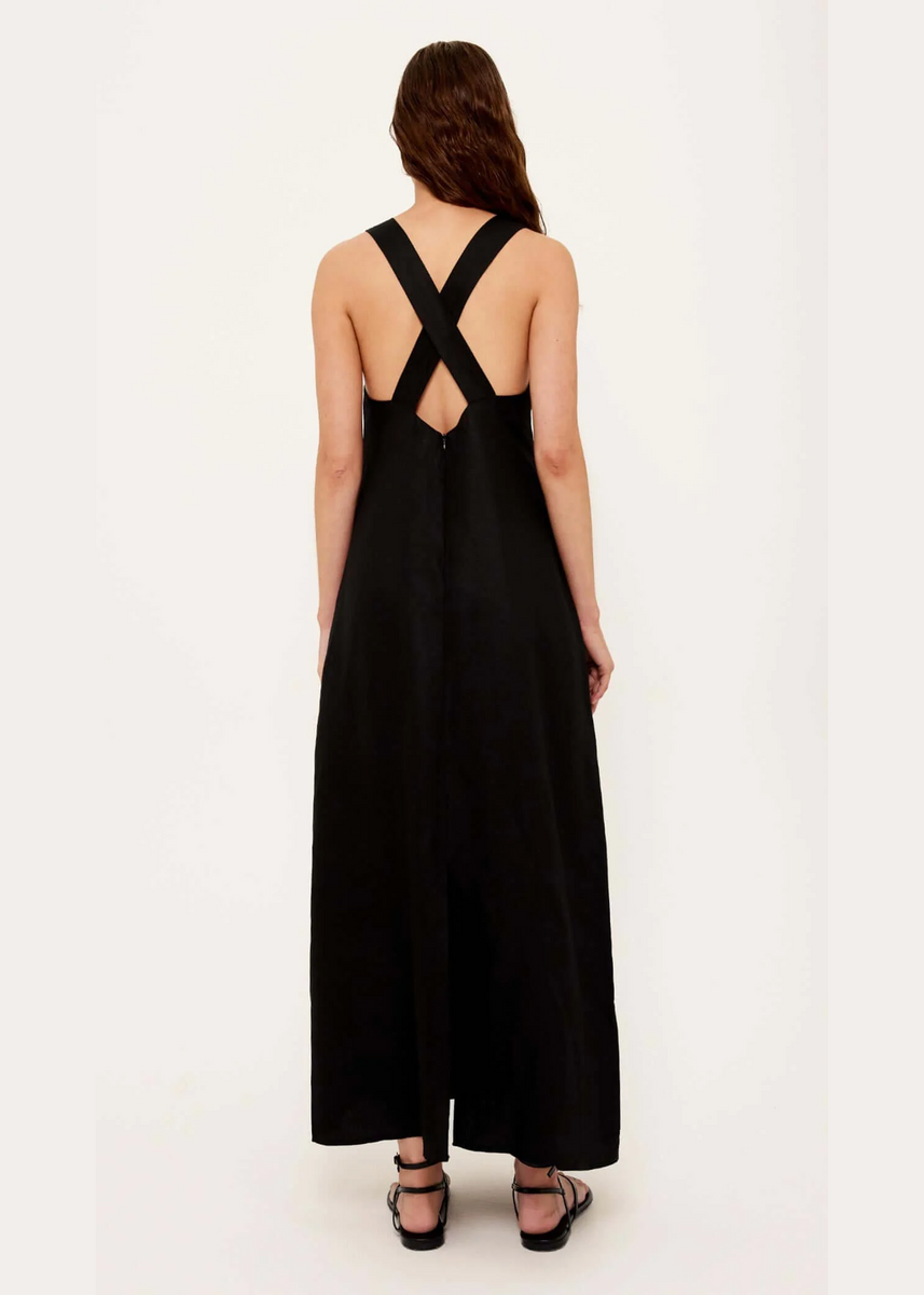 SABINE CROSS BACK MAXI DRESS