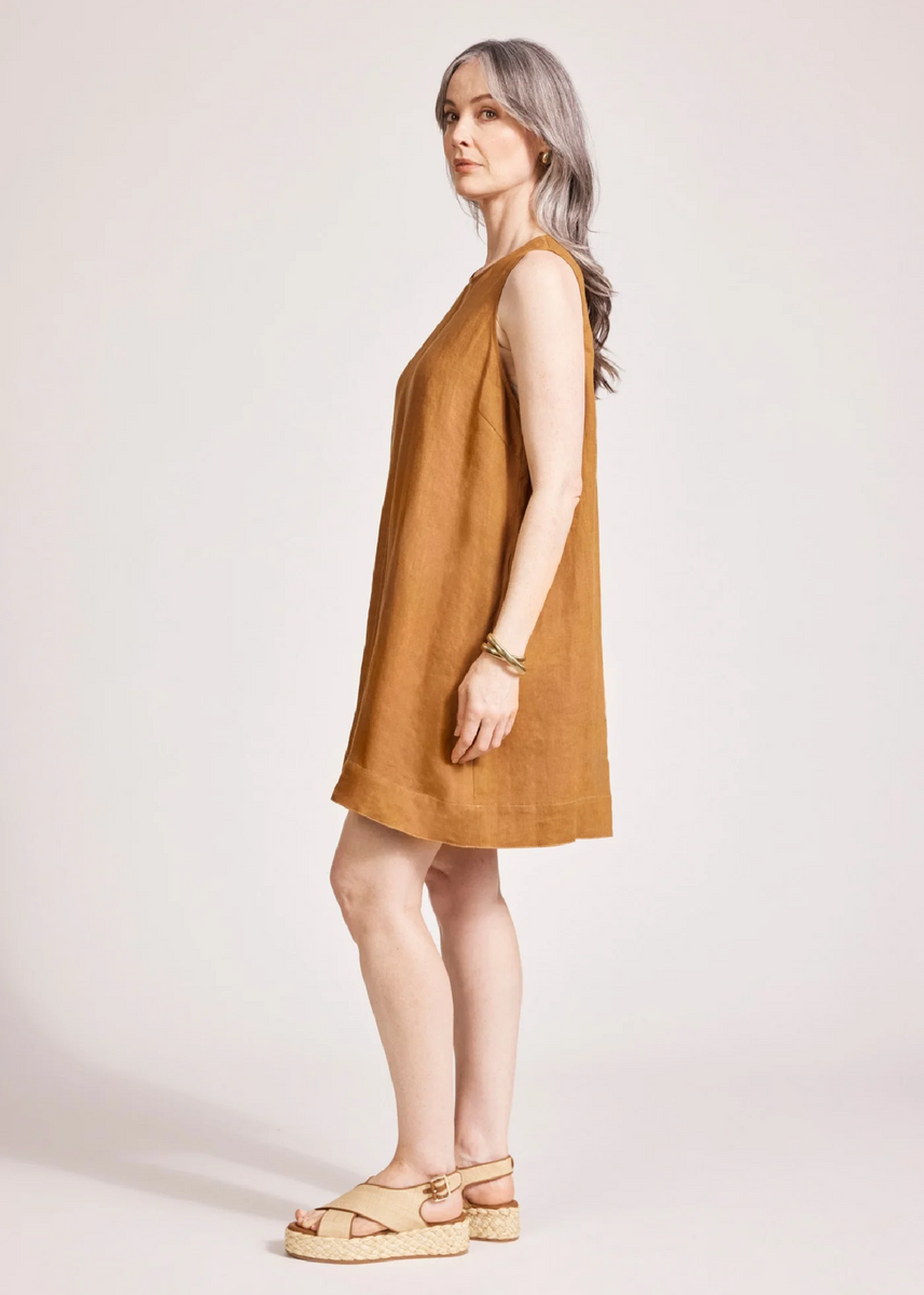 MIRAMAR TANK DRESS - CARAMEL