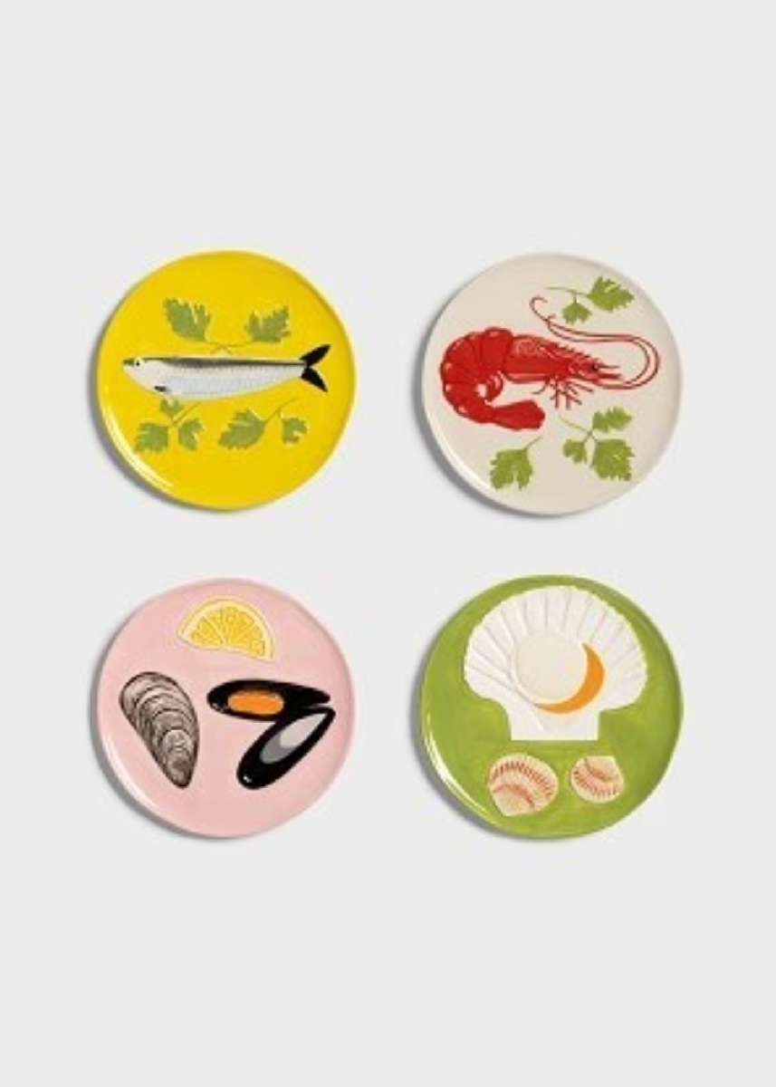 PLATE DE LA MER - SET OF 4