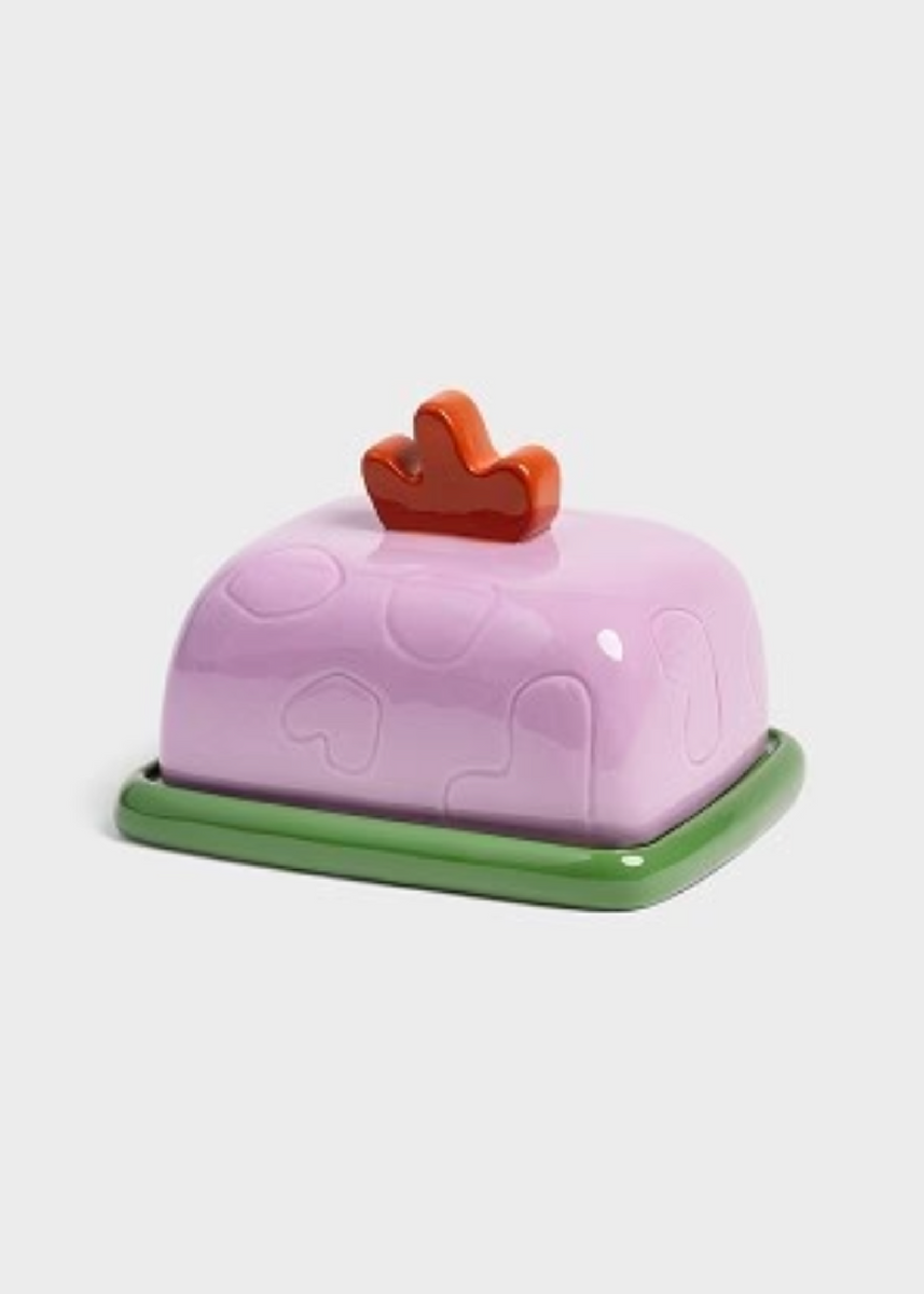 BUTTER DISH - SKETCH LILAC