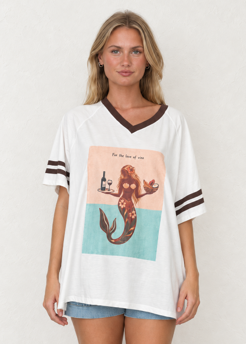 FOR THE LOVE OF VINO TEE - WHITE