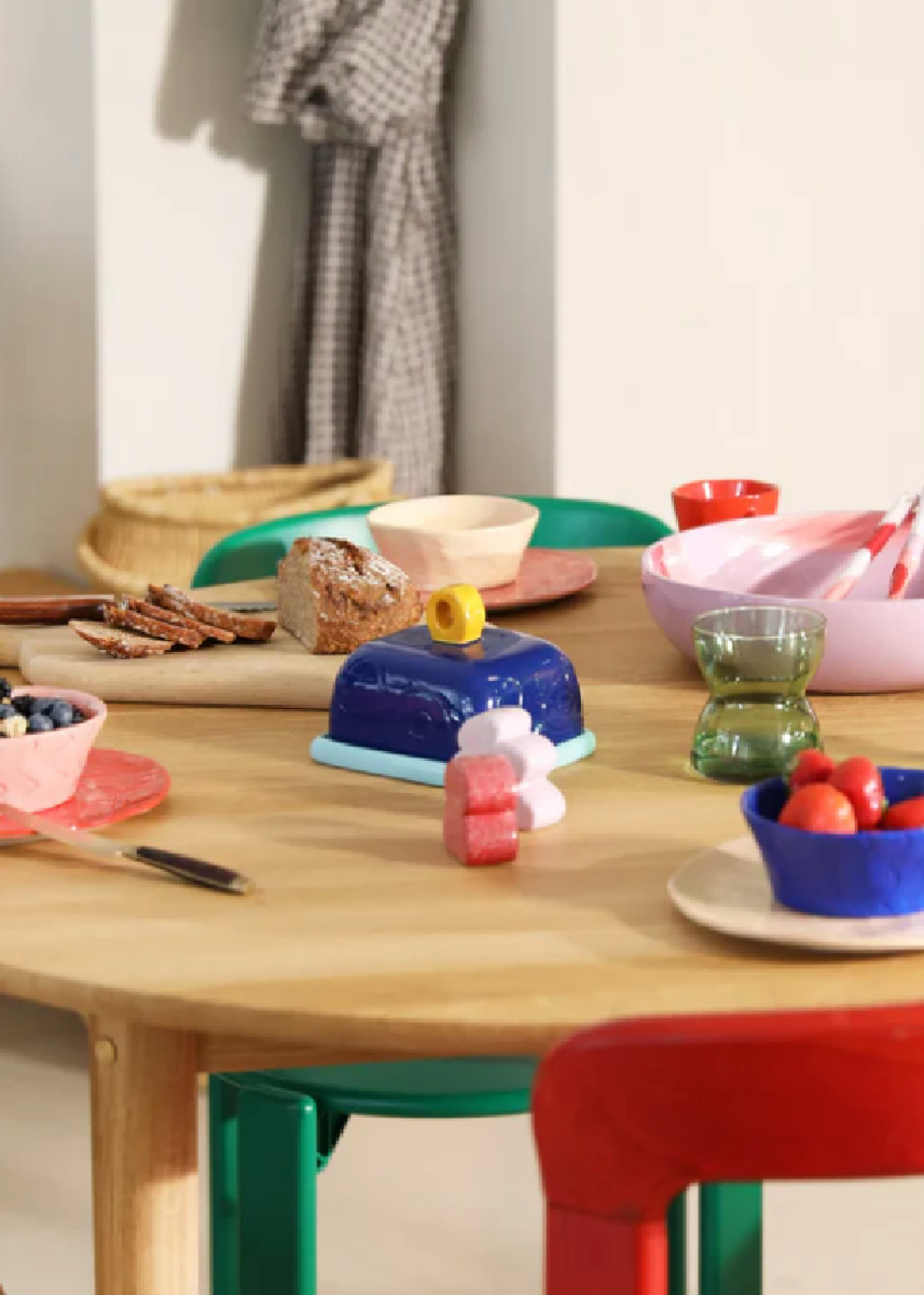 BUTTER DISH - SKETCH BLUE