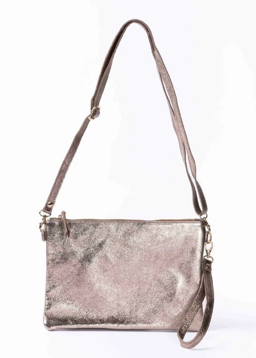 CROSS BODY / CLUTCH BAG -  CHAMPAGNE