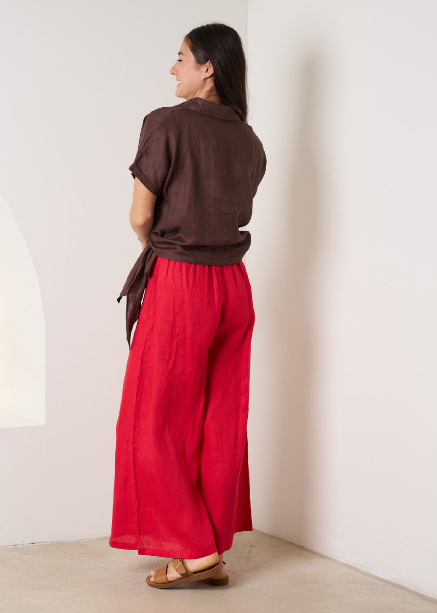 CLEO SHIRT - CHOCOLATE