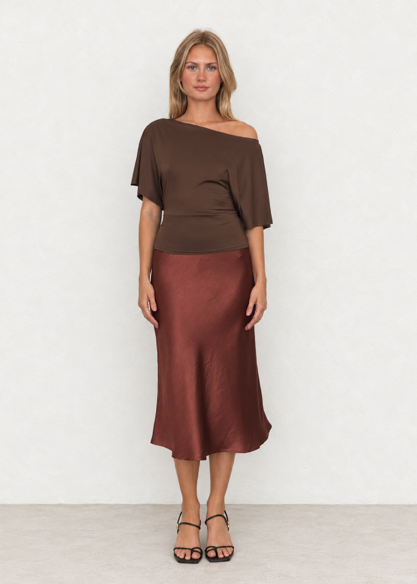 LEVI TOP - CHOCOLATE