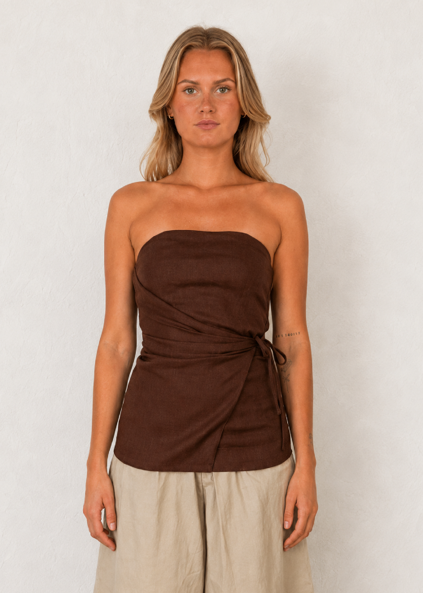 RENATA TOP - CHOCOLATE