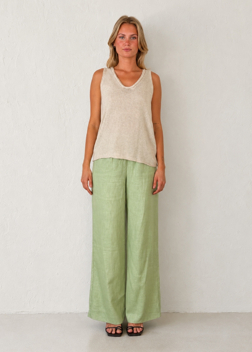 SCOOP SPRING TANK - NATURAL