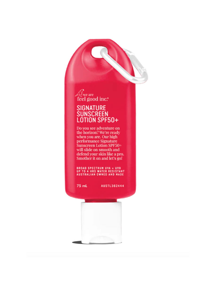 SIGNATURE SUNSCREEN SPF 50+ - 75ml WITH CARABINER CLIP