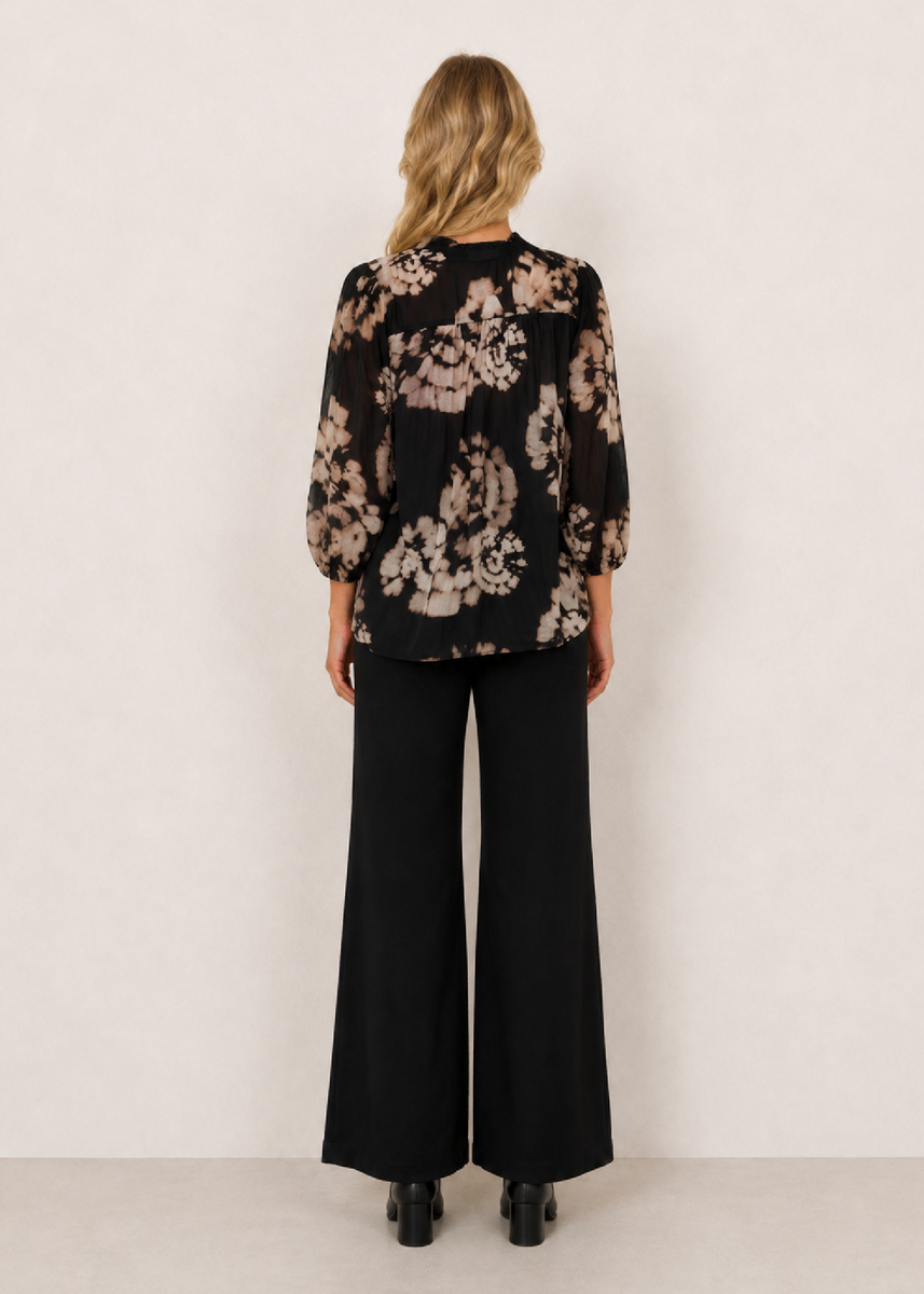 CALLUM TOP - BLACK & BEIGE
