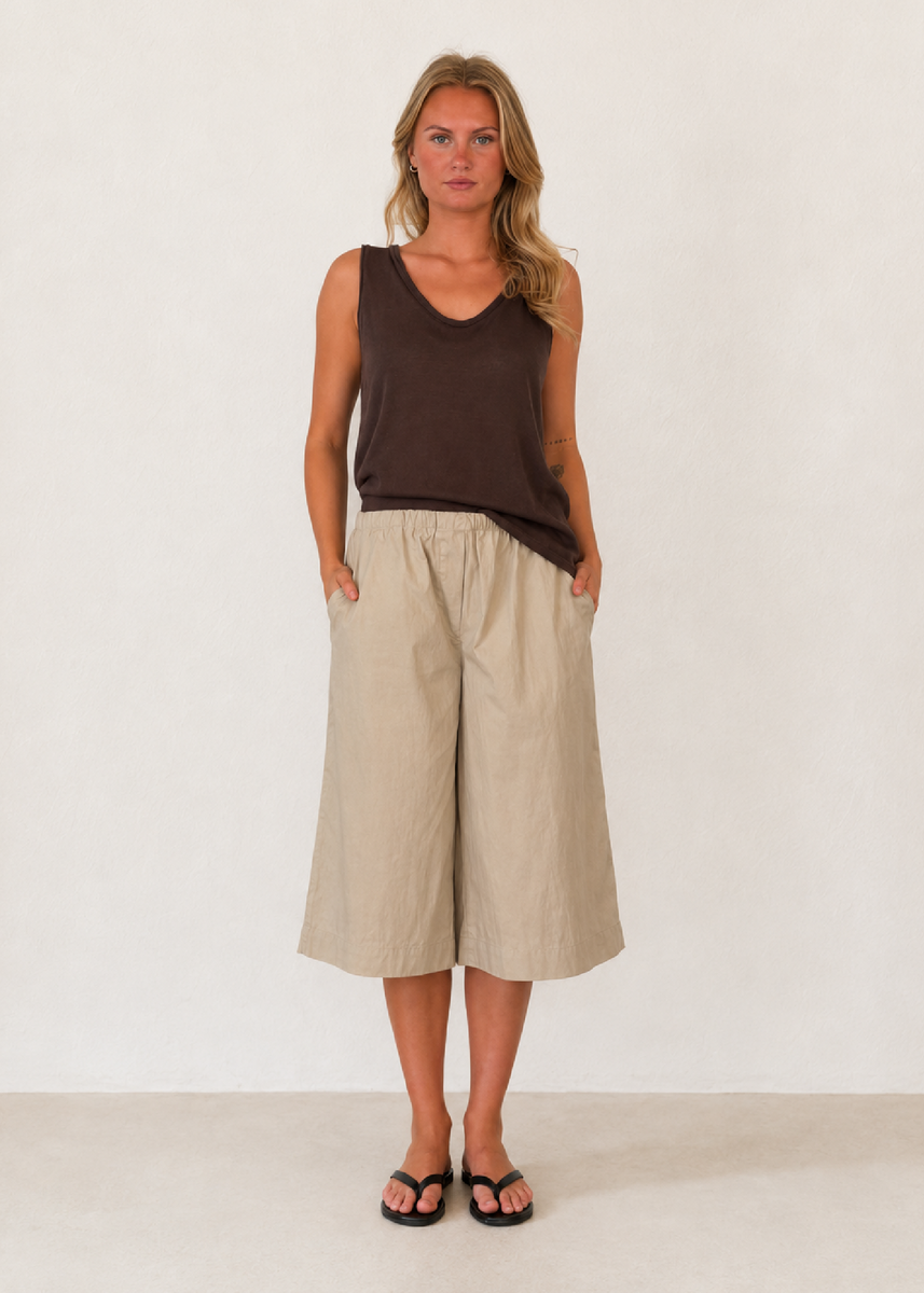 SCOOP SPRING TANK - CHOCOLATE