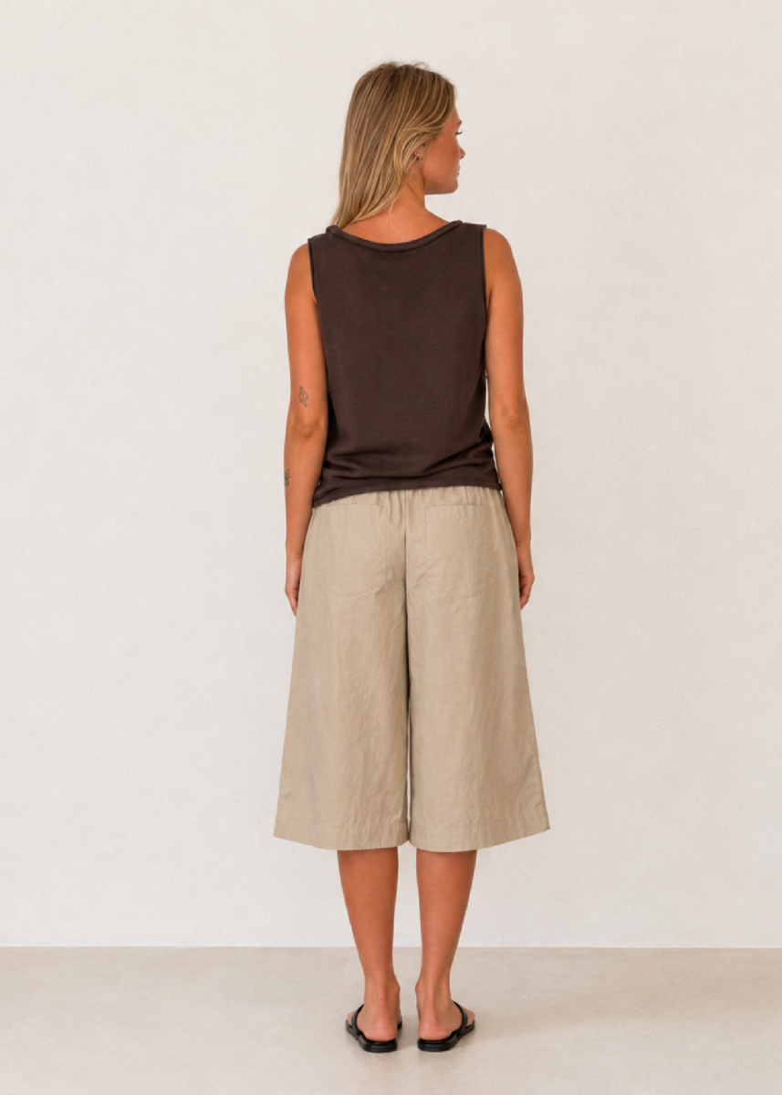 SCOOP SPRING TANK - CHOCOLATE