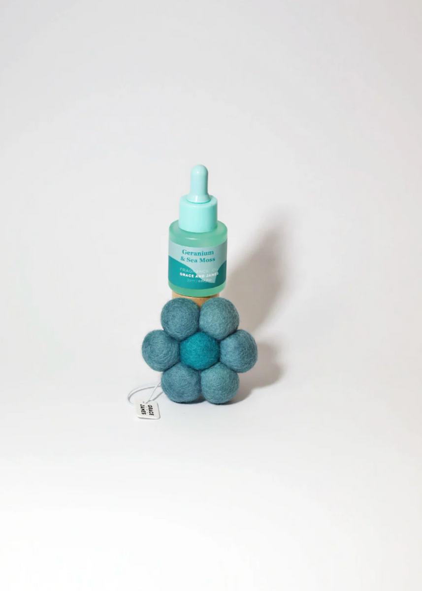 GERANIUM & SEA MOSS - FELT AIR FRESHENER SET