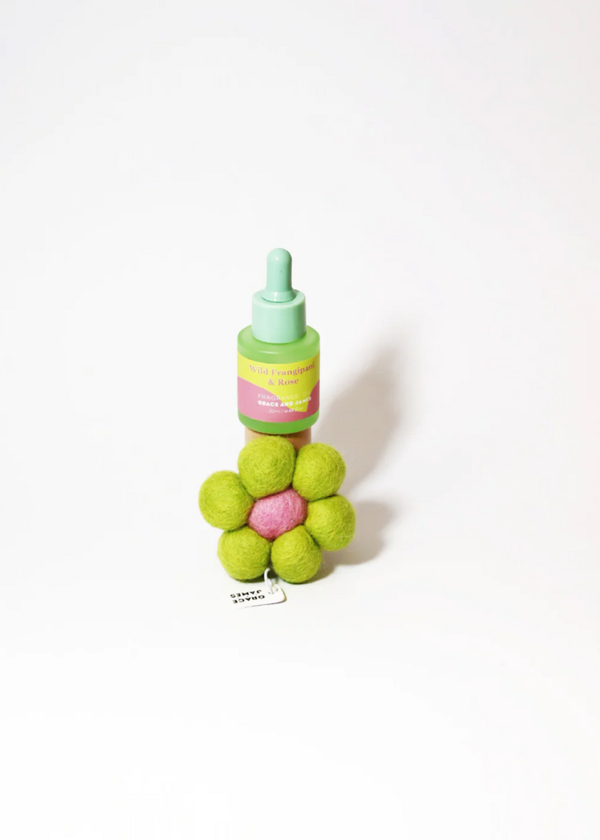 WILD FRANGIPANI & ROSE - FELT AIR FRESHENER