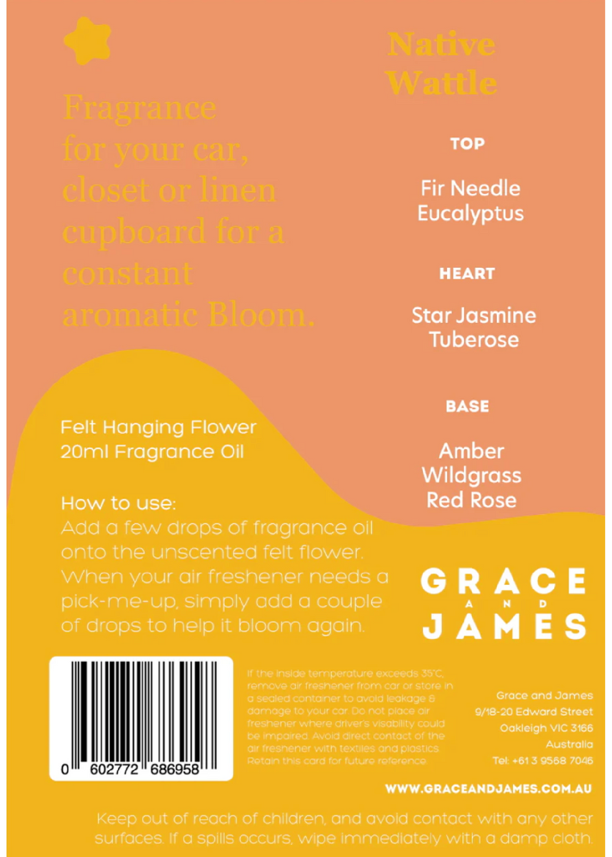 NATIVE WATTLE - FELT AIR FRESHENER