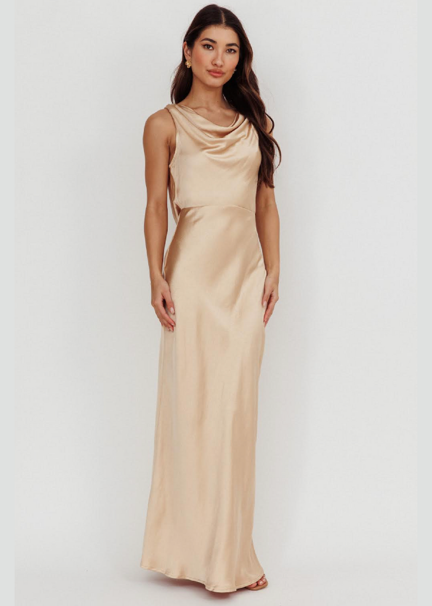 NATALIA DRESS - GOLD