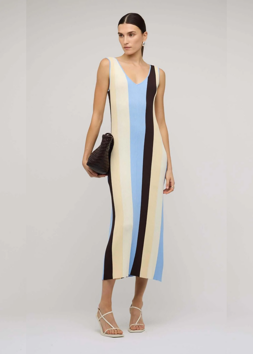 ATLAS STRIPE KNIT DRESS