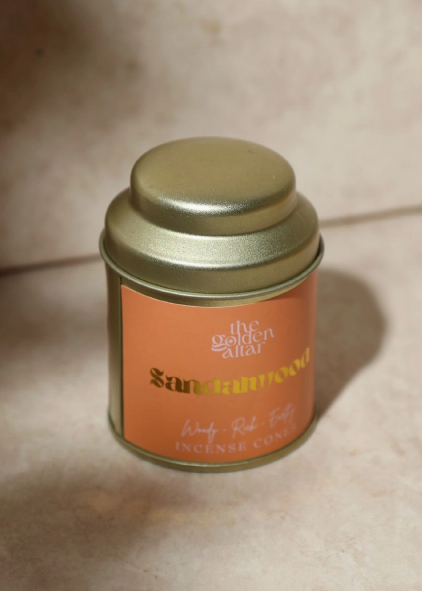 INCENSE CONES TIN - SANDALWOOD