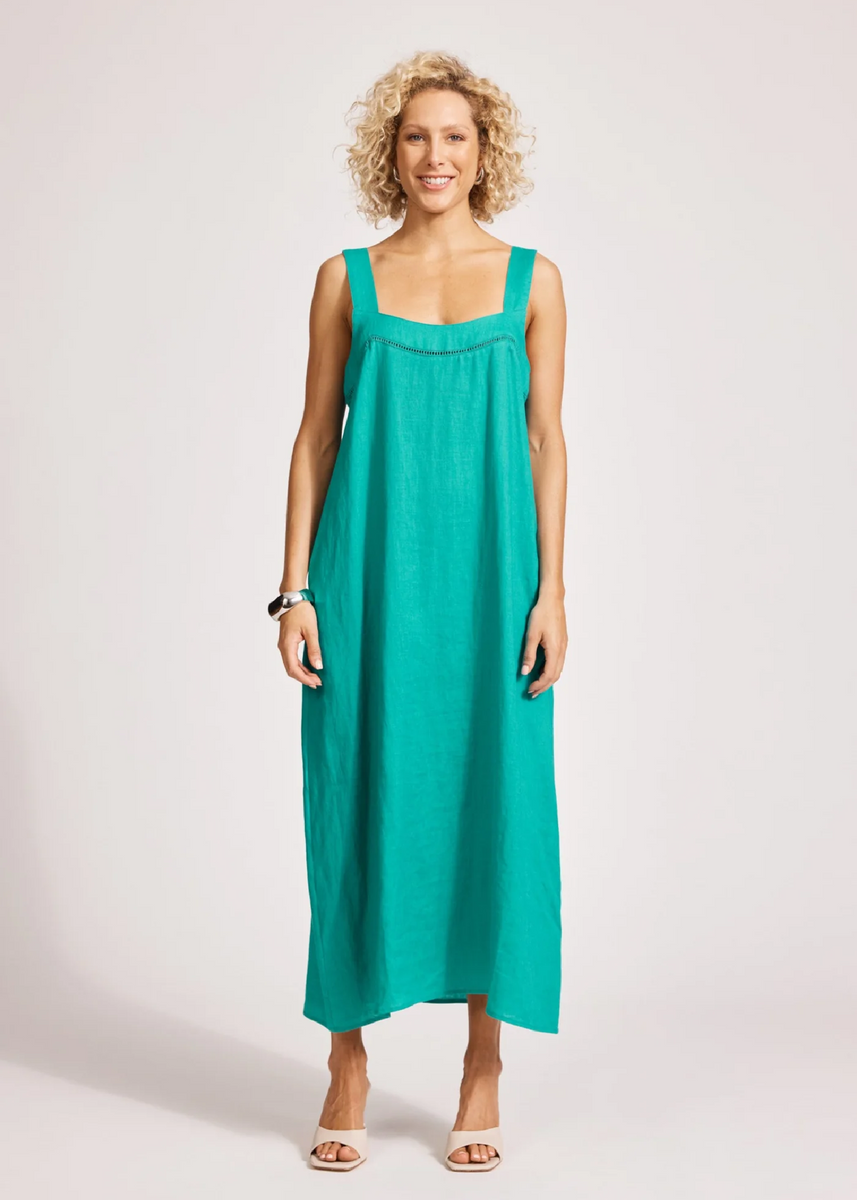 MIRAMAR TANK MAXI DRESS - LAGOON