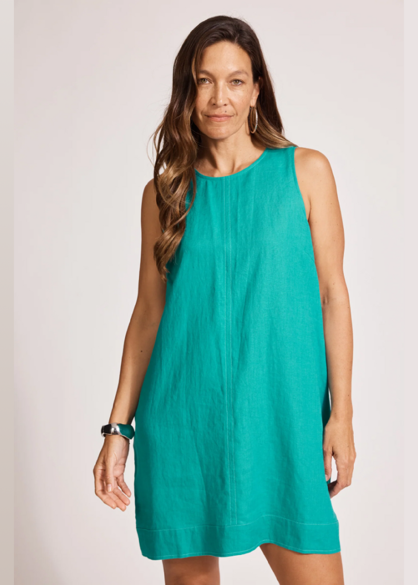 MIRAMAR TANK DRESS - LAGOON