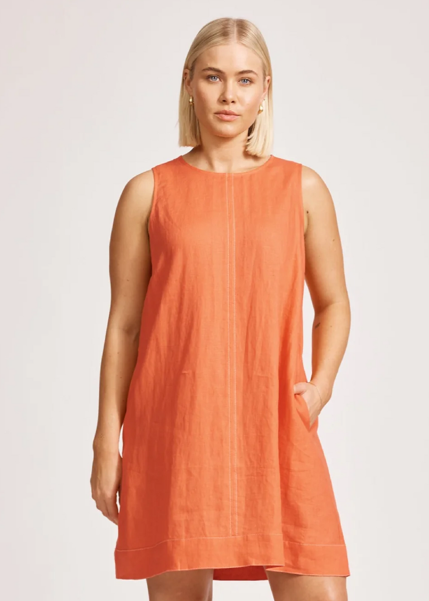 MIRAMAR TANK DRESS - CORAL